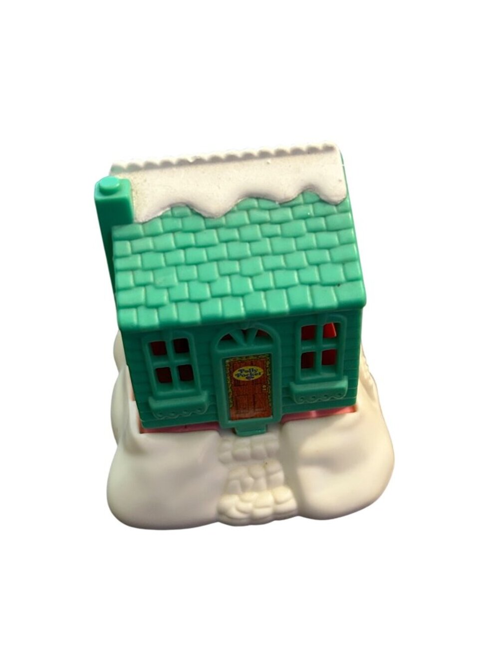Polly Pocket Snowy Cottage Playset 1993 Compact With Figure Vintage Toy
